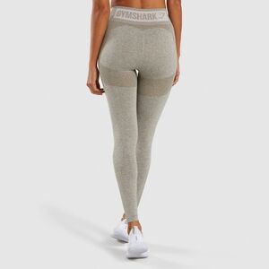 Gymshark Flex High waist Leggings | Washed Marl Khaki / Blush Nude